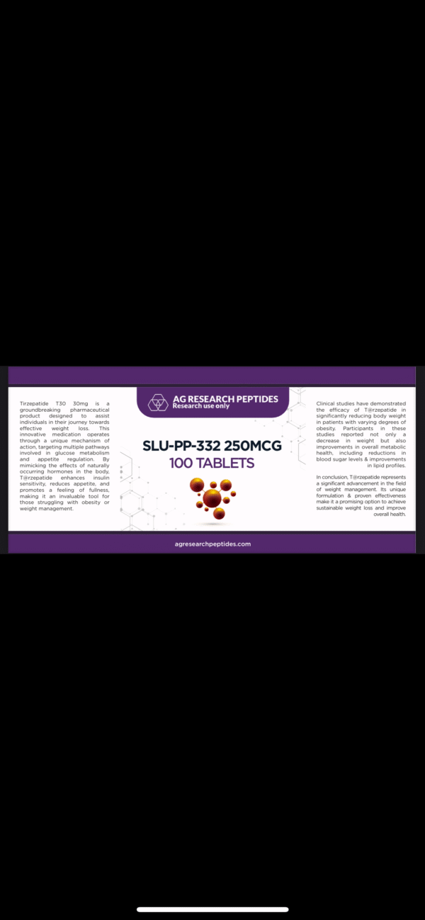 SLU-PP-332 100 TABLETS